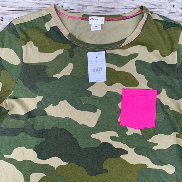 ⬇️NWT J. Crew Crewcuts Camo Dress sz 14 - Picture 3 of 5